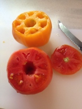 Seed whole tomatoes